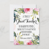 Carte Quitter l'enseignant prendre sa retraite Appréciat (Devant)