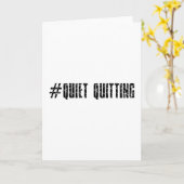 Carte Quitter tranquillement (Fleur jaune)