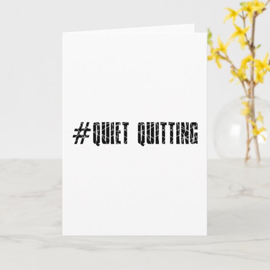 Carte Quitter tranquillement (Fleur jaune)