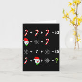 Carte Quiz de l'ordre des opérations Prof de maths drôle (Fleur jaune)