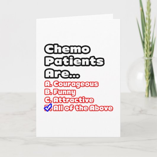 Carte Quiz du patient de Chemo (Devant)