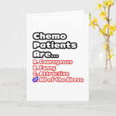 Carte Quiz du patient de Chemo (Fleur jaune)