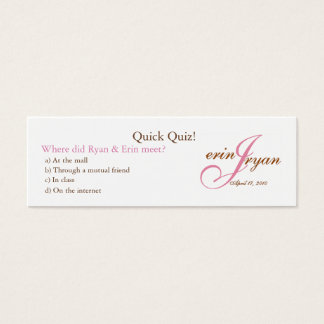 Carte Quiz mariage