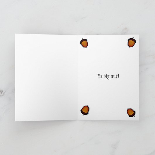 Carte Quoi de neuf, Ya Big Nut Funny Squirrel (Intérieur)