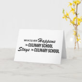 Carte Quoi qu'il arrive - Ecole culinaire (Fleur jaune)