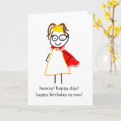 Carte quolibets de bourrique : joyeux anniversaire ! (Fleur jaune)