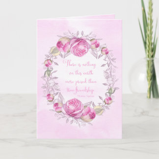Carte Quota de friendship de Pink Roses
