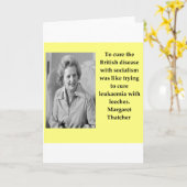 Carte Quota de Margaret Thatcher (Fleur jaune)