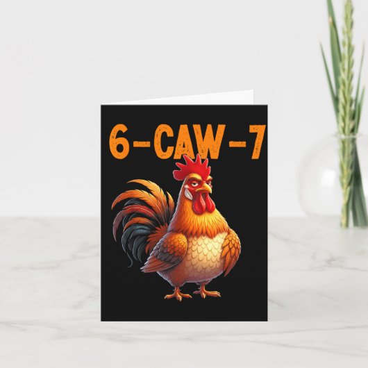 Carte Quote Rooster 67 Meme Funny Chicken Humor (Devant)