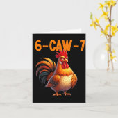 Carte Quote Rooster 67 Meme Funny Chicken Humor (Fleur jaune)
