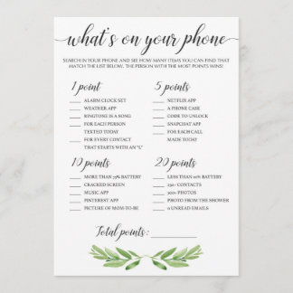 Carte Qu'y a-t-il sur votre Baby shower de téléphone Feu