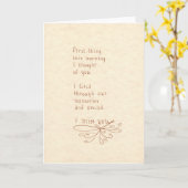 Carte R06 :  Tu me manque (Fleur jaune)