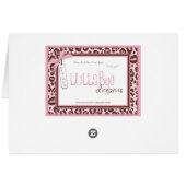 Carte R de Tableau de fille de guépard (Dos Horizontal)