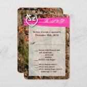 Carte R.S.V.P. 3,5 x 5 Der Couple Doe Buck Camo (Devant / Derrière)