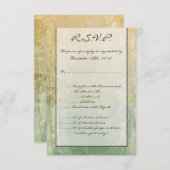 Carte R.S.V.P 3,5 x 5 Vintage Floral (Devant / Derrière)