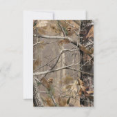Carte R.S.V.P. 3,5x5 Chasseurs Camo Camouflage Cer (Dos)