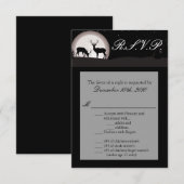Carte R.S.V.P. 3,5x5 Chasseurs de la lune de cerf  (Devant / Derrière)