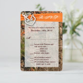 Carte R.S.V.P. 3,5x5 Couple de Cerfs Biche Daim Ca (Debout devant)