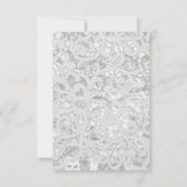 Carte R.S.V.P. 3,5x5 Fer à Cheval Burlap (Dos)