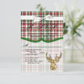 Carte R.S.V.P. 3.5x5 Gold Parties scintillant Rein (Debout devant)