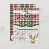 Carte R.S.V.P. 3.5x5 Gold Parties scintillant Rein (Devant / Derrière)