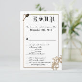 Carte R.S.V.P. 3.5x5 Inséparables officiels Pigeon (Debout devant)