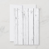 Carte R.S.V.P 3,5x5 Mason Jar Wood Country Rustic (Dos)