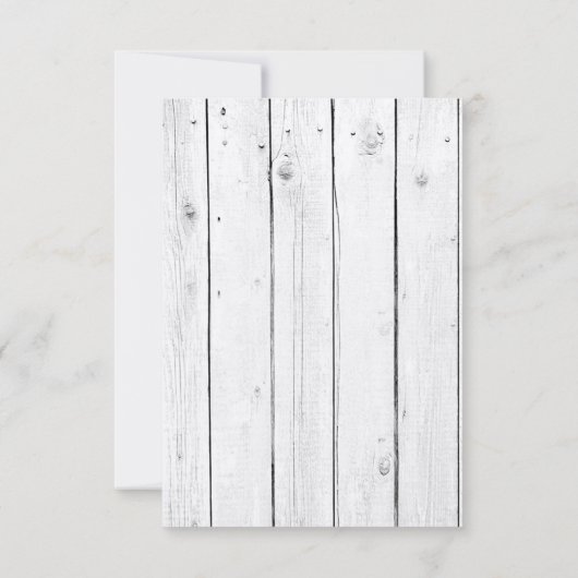 Carte R.S.V.P 3,5x5 Mason Jar Wood Country Rustic (Dos)