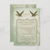 Carte R.S.V.P. 3,5x5 Pays Chasse au canard Rustiqu (Devant / Derrière)