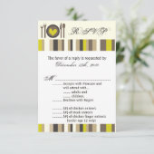 Carte R.S.V.P 3,5x5 Plaque Chine Place en argent (Debout devant)