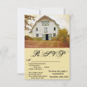 Carte R.S.V.P. 3,5x5 Sunset Barn Pays tournevis ru (Devant)