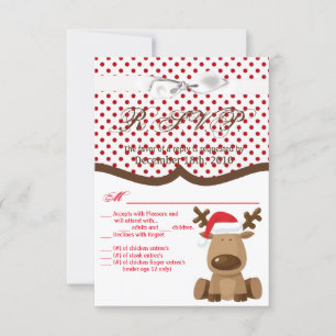 Carte R.S.V.P 3,5x5 XMAS Camion Buffalo de Noël P