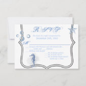 Carte R.S.V.P. 5 x 3,5 Sea Ocean Beach (Devant)