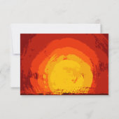 Carte R.S.V.P 5x3.5 African Safari Giraffe Sunset (Dos)