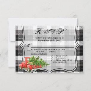 Carte R.S.V.P 5x3.5 XMAS Camion Buffalo débarqué C