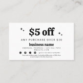 Carte rabais Coupon Super Retro (Dos)