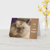Carte RABBIT COMIQUE POUR **60e ANNIVERSAIRE" (Fleur jaune)