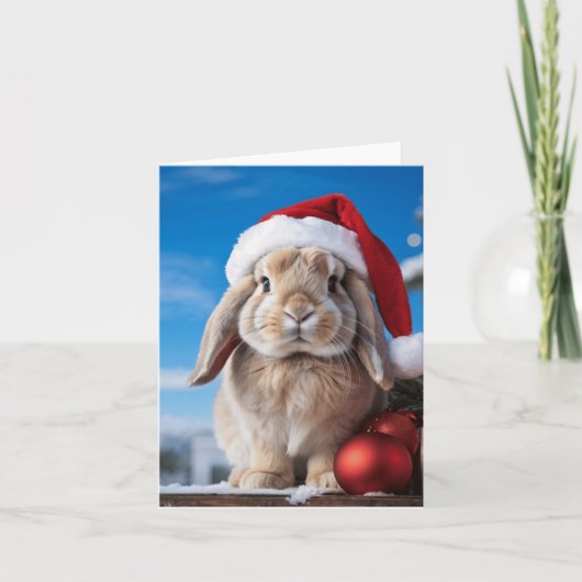 Carte Rabbit de Noël (Devant)
