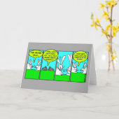 Carte Rabbit Farts (Greeting Card) (Fleur jaune)