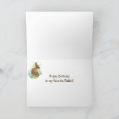Carte Rabbit Totem, Animal Guide Funny Birthday (Intérieur)