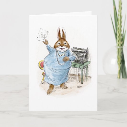Carte Rabbit Writer (Devant)