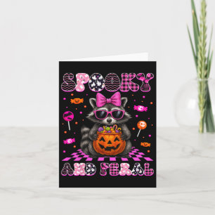 Carte Raccoon éffrayant Et Feral Cut Costumes Halloween