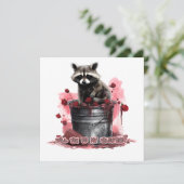 Carte Raccoon Seras-tu ma Saint-Valentin ? (Debout devant)