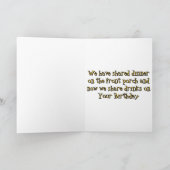 Carte Raccoons and Cats share drinks in the bar birthday (Intérieur)