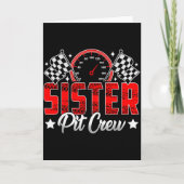 Carte Race Car Birthday Party Racing Family Sister T Cre (Devant)