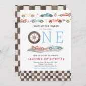 Carte Race Invitation Anniversaire (Devant / Derrière)