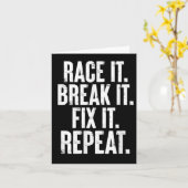 Carte Race It Break It Fix It Répéter Funny Car Racing M (Fleur jaune)