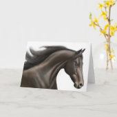 Carte Racehorse Thoroughbred (Fleur jaune)