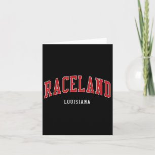 Carte Raceland Louisiane Collège Style Universitaire 