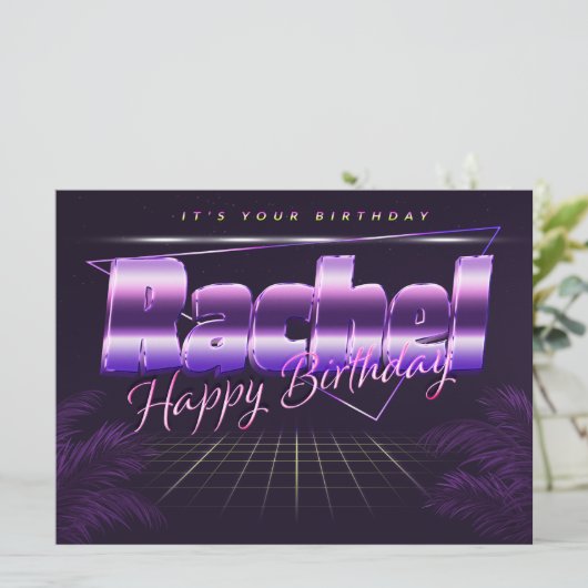 Carte Rachel Prénom (Debout devant)